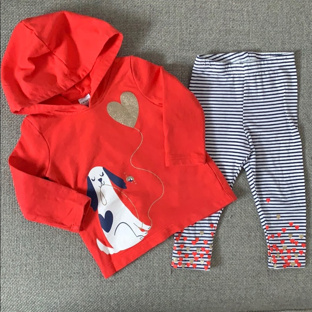 Carter's two piece hoodie and matching pants